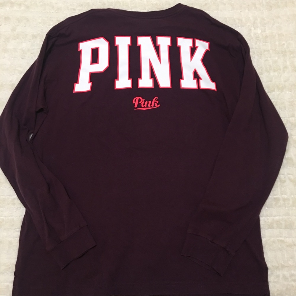 PINK longs sleeve tee